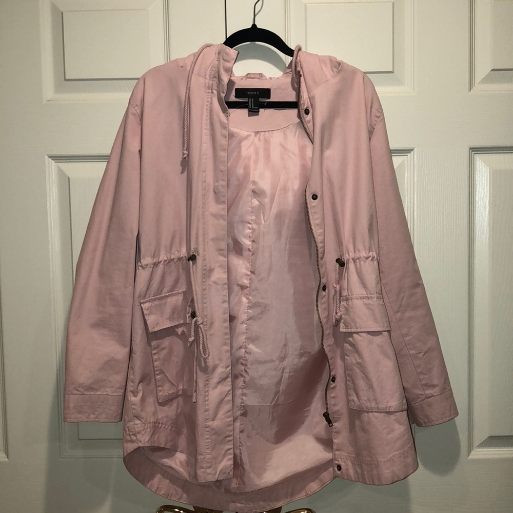 Light pink utility jacket